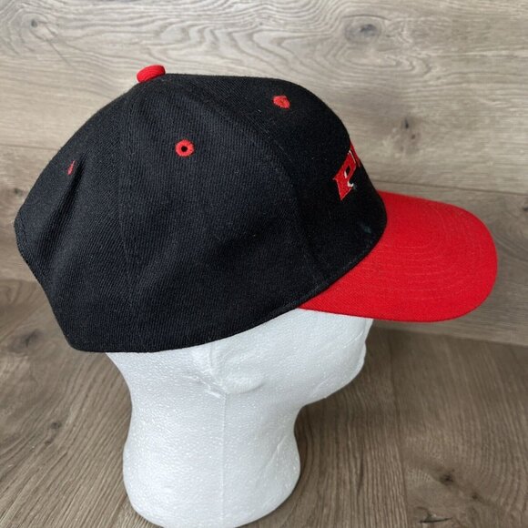 PBR Black/Red Baseball Hat Cap Pro Bull Riding Hook/Loop Adjustable - Picture 5 of 13